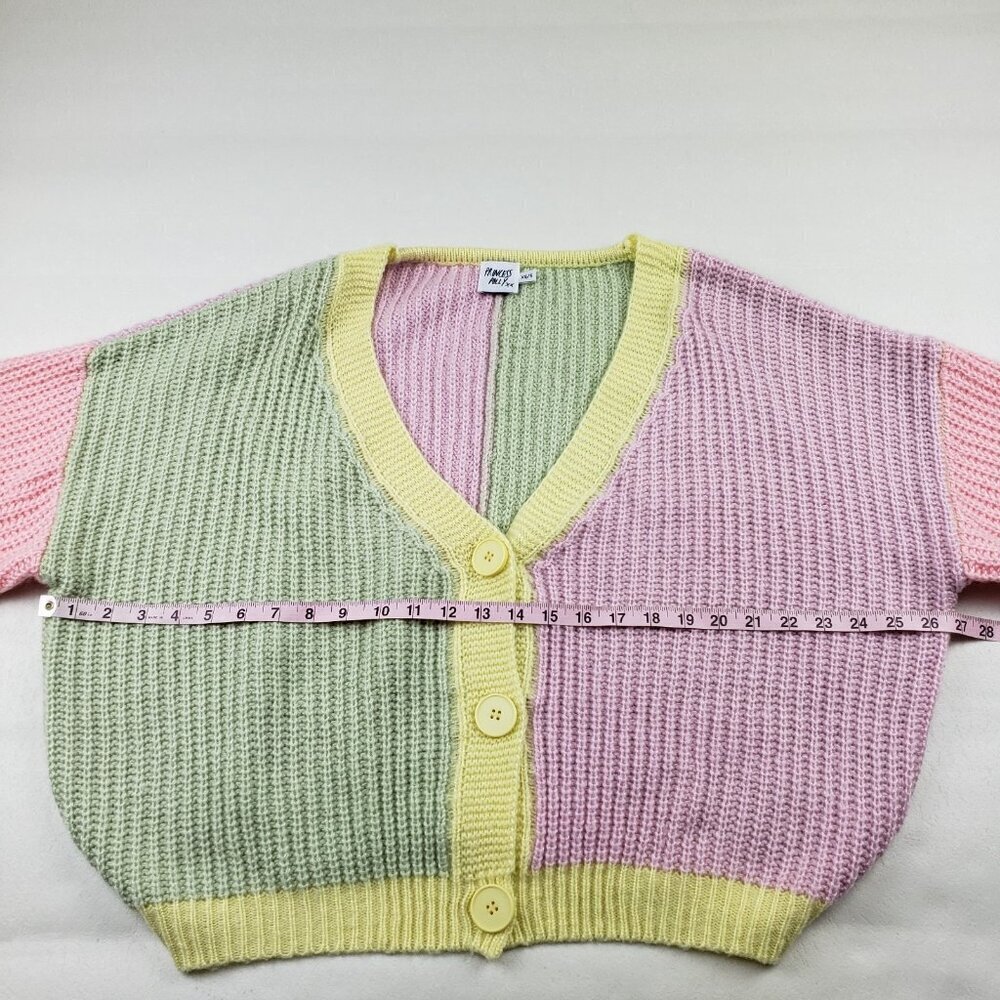 Princess Polly Naomi Oversized Cardigan Womens XS/S Pastel Chunky Knit Sweater - Picture 12 of 13